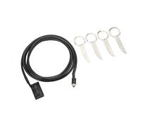 Gucagle Kit adattatore jack ingresso ausiliario stereo per auto in plastica ABS di ricambio da 2 pezzi Aux in audio con strumenti di rimozione per Mondeo Focus MK2 Transit