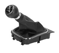 Gucagle Kit copertura cuffia pomello cambio cambio Premium PVC ABS PU pelle di ricambio per 2005 2010 cambio manuale a 6 velocità Design ergonomico Installazione semplice (Nera)