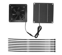 Gucagle Kit Ventola per Pannello Solare da 10 W Ventilatore Alimentato da Pannello Solare ad Alta velocità con Rete di Protezione Cavo da 150 cm per Serra per Animali Domestici