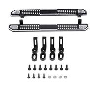 Gucagle Lato in Metallo Lega di Alluminio pedaliera pedana Pezzi di Ricambio per TRX4 1:10 RC Accessori di aggiornamento per Auto Nero 16 cm 6,3 Pollici 2 pacchi