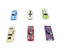 Gucagle Mini modelli di auto tirare indietro set di giocattoli per auto da corsa modello di veicolo squisito per ragazzi bambini piccoli plastica in lega 6 pezzi colori vivaci