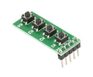 Gucagle Modulo interruttore a pulsante universale a 4 tasti Scheda tastiera Componenti elettronici con prestazioni stabili per Mini breadboard Banana Pi MCU PLD CPU AVR STM32 ARM PIC C51