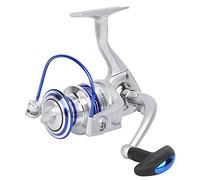 Gucagle Mulinello da spinning in metallo con ruota per lenza, design durevole e leggero con bobina per pesca su zattera su roccia con piastra dentata in lega di zinco, trasmissione con