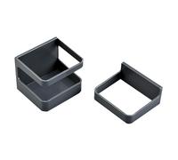 Gucagle Organizzatore scolapiatti per ombrelli a parete Pratico e versatile supporto per supporto per casa, ufficio, ingresso, plastica, 55 g, compatto, salvaspazio (Grigio Nero)