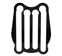 Gucagle Portacapsule Organizzatore per capsule di caffè Supporto da parete in acrilico premium sotto l'armadio per ripiano della Nero 11,6x7,5 pollici Può contenere 26 capsule