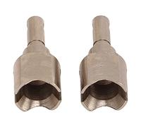 Gucagle RC Diff Outdrives Coppe differenziali in acciaio RC di trasmissione di efficiente e durevole per auto RC 1/7 1/8 Series 2 pezzi 32x12 5mm (Argento)