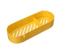 Gucagle Scaffale per drenaggio del bagno Organizzatore salvaspazio a parete con scomparti divisi per riporre il bagno Materiale PP 27x10x5 5 cm