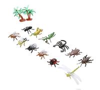 Gucagle SET DA 12 PEZZI IN PLASTICA MORBIDA MODELLO DI INSETTI GIOCATTOLO APPRENDIMENTO EDUCATIVO PER BAMBINI PIÙ PICCOLI REGALO SICURO NON TOSSICO REALISTICO FIGURE DI ANIMALI VIVACI