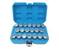 Gucagle Set di attrezzi per estrazione bulloni, in acciaio al cromo vanadio, professionale, per rimuovere dadi ruota, estrattore per bulloni arrotondati, arrugginiti, congelati,