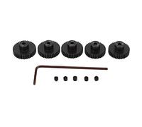 Gucagle Set Ingranaggi Motore pignone RC Acciaio Legato al CR Mo ad Alta durezza 48DP 0,53 m 38T 39T 40T 41T 42T Accessorio per Auto Modello 1/10 RC Albero da 3,175 mm con Chiave e Viti
