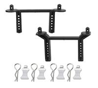 Gucagle Set pilastri anteriori posteriori per auto Set colonne di montaggio stabili e durevoli in plastica di alta qualità in acciaio inossidabile per auto RC TRX6 TRX4 Sport 1/10 Nero