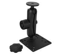 Gucagle Supporto a Doppia Sfera Braccio a Doppia Presa Resistente Regolabile Tablet Telefono Fish Finder Supporto per Veicolo Barca Macchina agricola Costruzione in Lega di Alluminio con