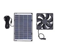 Gucagle Ventilatore a pannello solare Mini aspiratore portatile per animali in polisilicio con pannello solare per cuccia da campeggio 6W 12V Conversione rapida ben attrezzata Facile da
