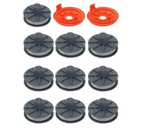 Gucass Bobina di filo per tagliaerba 5307-20 con filo di nylon da 6,1 m e copertura 5344-20 - Bobina di ricambio per Gardena Turbotrimmer EasyCut, ComfortCut, PowerCut e SmallCut (10 bobine + 2