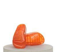 GUCCI 450$ Sandali slide da uomo - Logo Gucci, gomma arancione trasparente