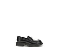 Gucci Black Calf Leather Bos Taurus Slip-On Loafers - EU43/US10