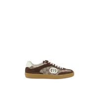 Gucci Brown Calf Leather Bos Taurus Low Top Sneakers - EU40.5/US7.5