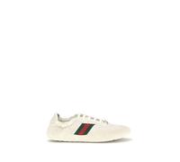 Gucci Cream Calf Leather Bos Taurus Low Top Sneakers - EU37.5/US7.5