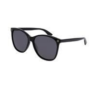 Gucci Donna GG0024S 001 Occhiali da sole Plastica Nero Grigio Rotonda Normale