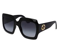 Gucci Donna GG0053S 001 Occhiali da sole, Nero (Black/Grey), 54