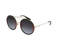 Gucci Donna GG0061S 003 Occhiali da sole Metallo Oro Verde Rotonda Normale