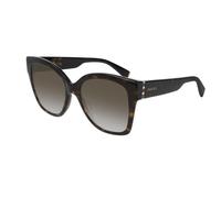 GUCCI GG0459S-002 Occhiali Cat Eye Multi-Focus Blu Luce Marrone Havana Oro 54 Mm
