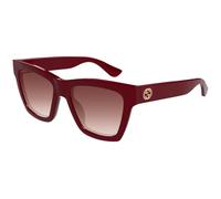 Gucci Donna GG1714S 003 Occhiali da sole Iniettato Bordeaux Rosso Cat Eye