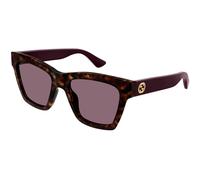 Gucci Donna GG1714S 007 Occhiali da sole Iniettato Havana Viola Cat Eye