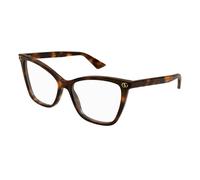 Gucci Donna GG1817O 002 Montature da vista Acetato Havana Trasparente Cat Eye