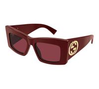 Gucci Donna GG1842S 005 Occhiali da sole Acetato Bordeaux Rosso Farfalla