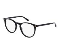 Gucci Donna Gucci GG0027O 001 Montature da vista Plastica Nero Trasparente Rotonda