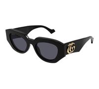 Gucci Donna Gucci GG1421S 001 Occhiali da sole Acetato Nero Grigio Geometrica