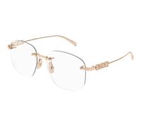 Gucci Donna Gucci GG1806O 003 Montature da vista Metallo Oro Trasparente Squadrata