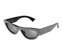 Gucci Donna Gucci GG1834S 006 Occhiali da sole Acetato Nero Grigio Cat Eye