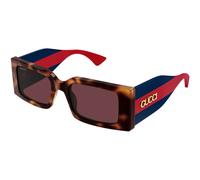Gucci Donna Gucci GG1860S 002 Occhiali da sole Acetato Havana Rosso Squadrata
