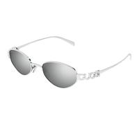 Gucci Gg1935s Occhiali Da Sole Donna Argento Geometrico Grigio 47mm