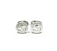 GUCCI gemelli INTERLOCKING argento YBE49901000100U