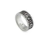 Gucci GG Marmont Sterling Silver 8mm Ring - Size 6