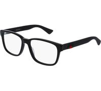 Gucci GG0011O 005, Nero, Acetate, Uomini occhiali 55