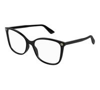 Gucci Donna Gucci GG0026O 001 Montature da vista Acetato Nero Trasparente Cat Eye