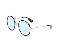 Gucci GG0061S Donna Rotondo Multi-Focus Blue Luce Filtro Occhiali Oro/Nero 56mm