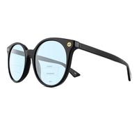 Gucci Donna GG0091S 001 Occhiali da sole Plastica Nero Grigio Rotonda