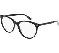 Gucci GG0093O 001, Nero, Acetate, Donne occhiali 53