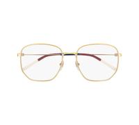 Gucci Gg0396o Occhiali Da Vista Unisex Oro Geometrico