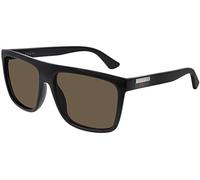 Gucci Uomo GG0748S 002 Occhiali da sole Iniettato Nero Marrone Squadrata Normale
