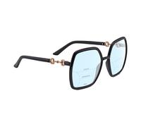Gucci GG0890S Occhiali Da Sole Designer Multifunzione Blu Luce In Nero Oro 55mm