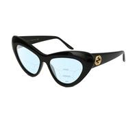 Gucci GG0895S Occhiali Da Sole Cat Eye Multi-Focus Filtro Luce Blu Nero Oro 54mm