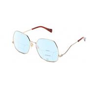Gucci GG0972S-003 Donna Multi-Focus Blue Luce Occhiali Oro Marrone 60mm