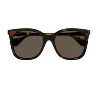Gucci Gg1071s Occhiali Da Sole Donna Avana Cat-eye Verde 55mm