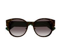 Gucci Gg1304sk Occhiali Da Sole Donna Avana Rotondo Marrone 56mm